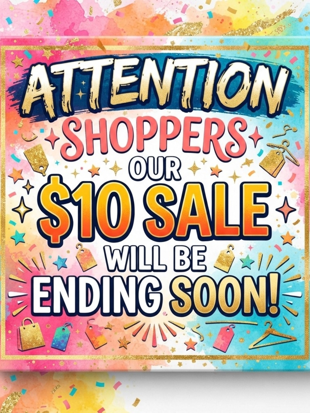 Attention Shoppers $10  Sale Is Ending Soon